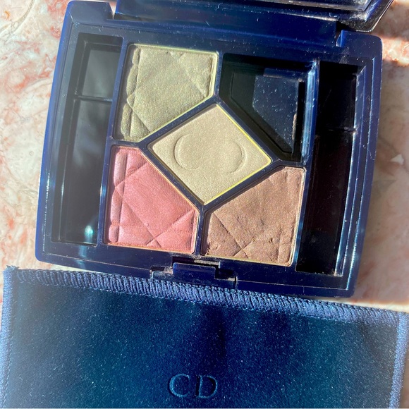Dior 5 Color Eye Shadow Palette *RARE* # 673 Earth Tones. 4 Shadows, Swatched - Picture 3 of 7